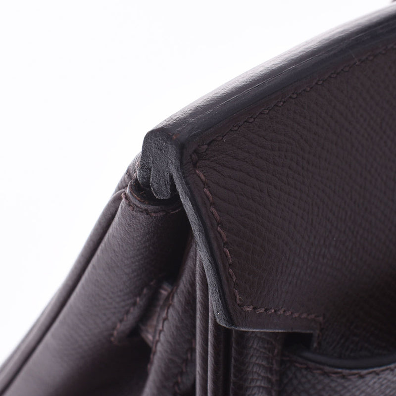 HERMES エルメス バーキン 30 茶 ゴールド金具 □K刻印(2007年頃) レディース ヴォーエプソン ハンドバッグ ABランク 中古 銀蔵