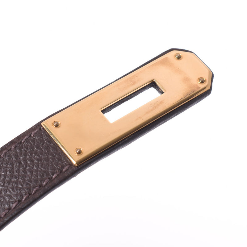 HERMES エルメス バーキン 30 茶 ゴールド金具 □K刻印(2007年頃) レディース ヴォーエプソン ハンドバッグ ABランク 中古 銀蔵