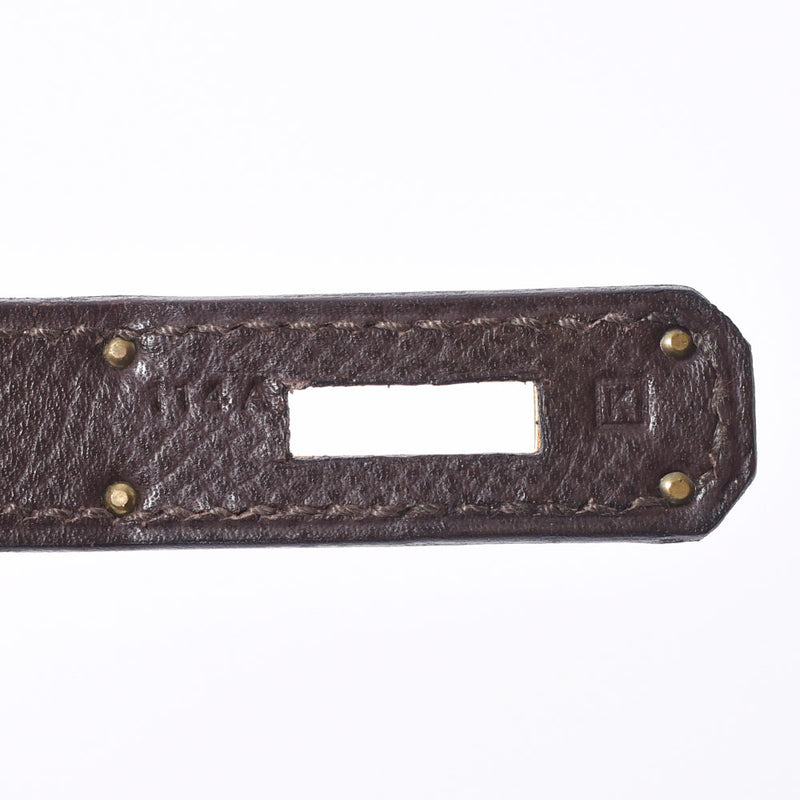 HERMES エルメス バーキン 30 茶 ゴールド金具 □K刻印(2007年頃) レディース ヴォーエプソン ハンドバッグ ABランク 中古 銀蔵