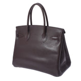 HERMES エルメス バーキン 30 茶 ゴールド金具 □K刻印(2007年頃) レディース ヴォーエプソン ハンドバッグ ABランク 中古 銀蔵