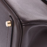 HERMES エルメス バーキン 30 茶 ゴールド金具 □K刻印(2007年頃) レディース ヴォーエプソン ハンドバッグ ABランク 中古 銀蔵