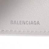 BALENCIAGA バレンシアガ エブリデイ ミニウォレット 白 593813 レディース カーフ 三つ折り財布 新同 中古 銀蔵