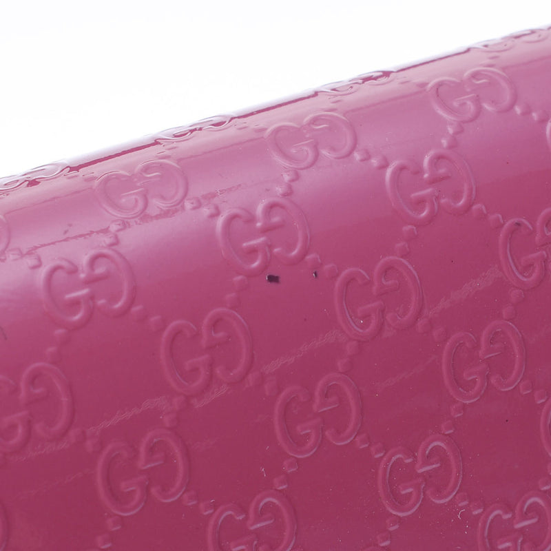 Gucci Gucci Square GG图案粉红色388866女士搪瓷配件袋备用ginzo