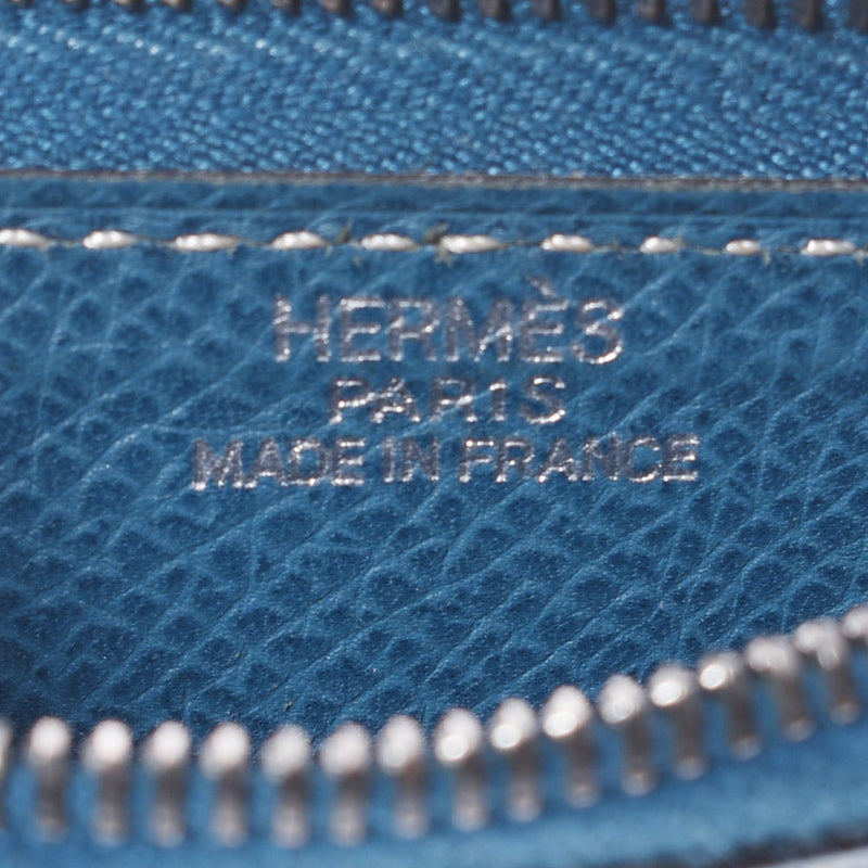 HERMES エルメス クラリス PM 小銭入れ ブルータラソ □G刻印(2003年頃) ユニセックス リセ コインケース Bランク 中古 銀蔵