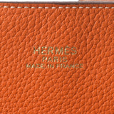 HERMES エルメス ドゥブルセンス 45 リバーシブル オレンジ/パールグレー □O刻印(2011年頃) ユニセックス トリヨンクレマンス トートバッグ Bランク 中古 銀蔵