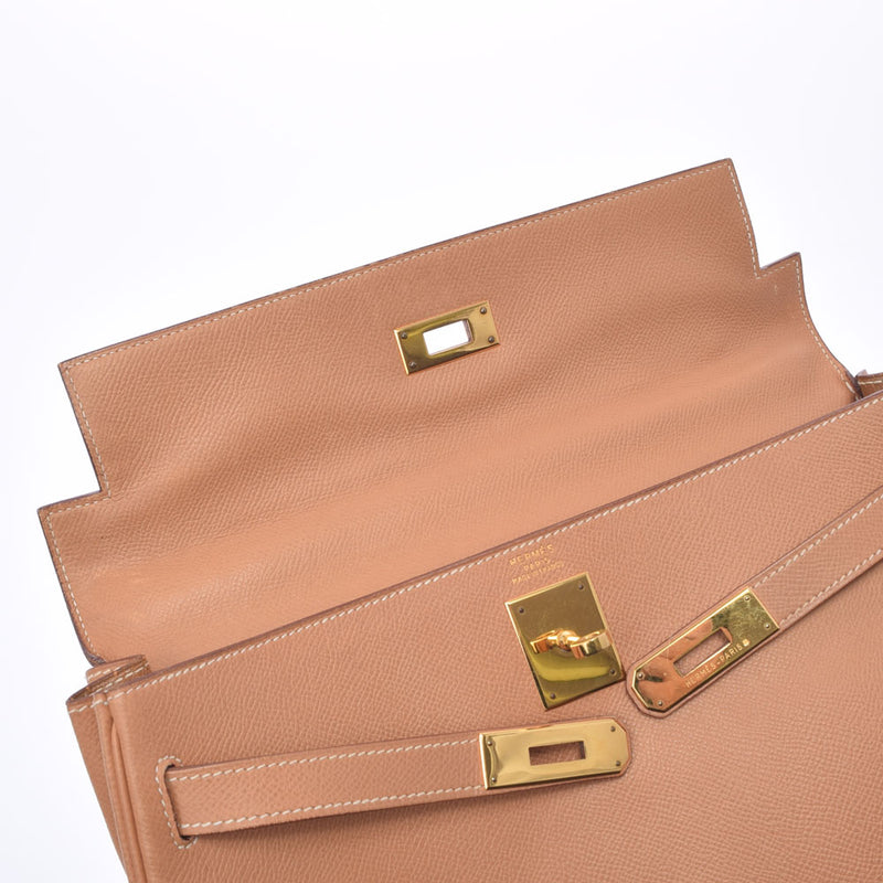 HERMES Hermes Hermes Kelly 32 Inner sewing Natural Gold Bracket