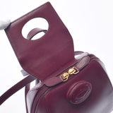 Cartier Cartier Mastline Backpack Bordeaux Ladies Calf Backpack Deeppack AB Rank used Ginzo