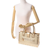 LOUIS VUITTON ルイヴィトン スハリ ファビュロー ゴールド ゴールド金具 レディース スハリレザー ハンドバッグ ABランク 中古 銀蔵