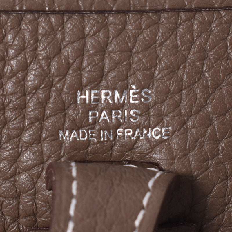 HERMES Hermes Evrin TPM Etop Silver Bracket C engraved (around 2018) Ladies Toryon Lemance Shoulder Bag A Rank Used Ginzo