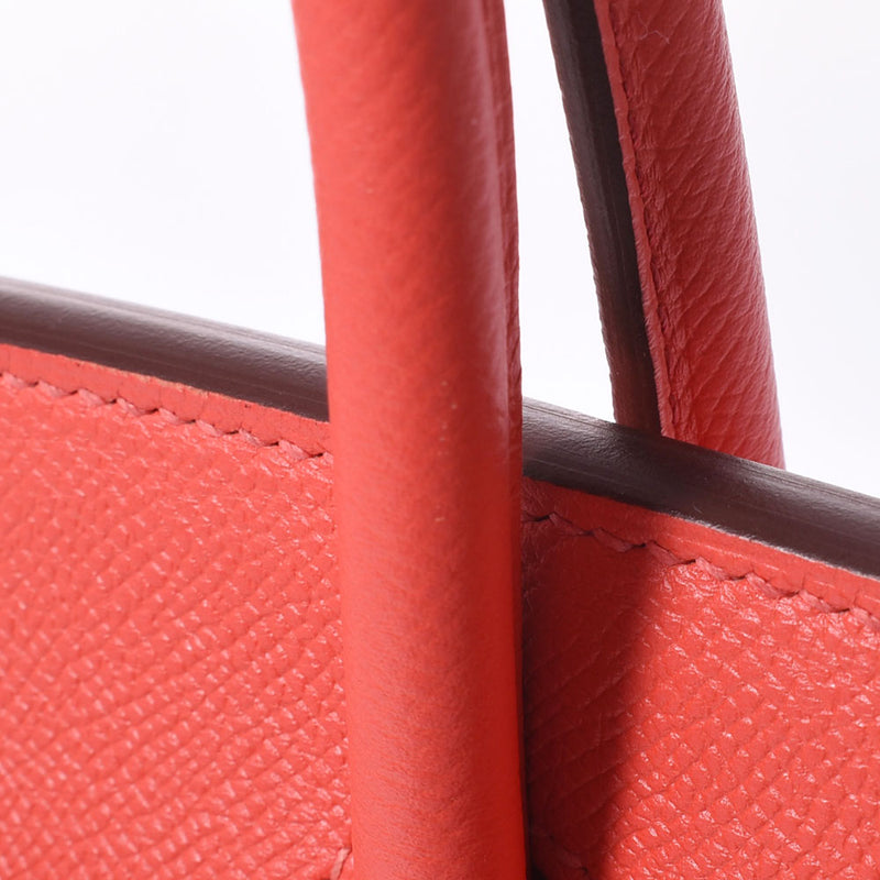 HERMES エルメス バーキン 30 ローズジャイプール シルバー金具 T刻印(2015年頃) レディース ヴォーエプソン ハンドバッグ ABランク 中古 銀蔵