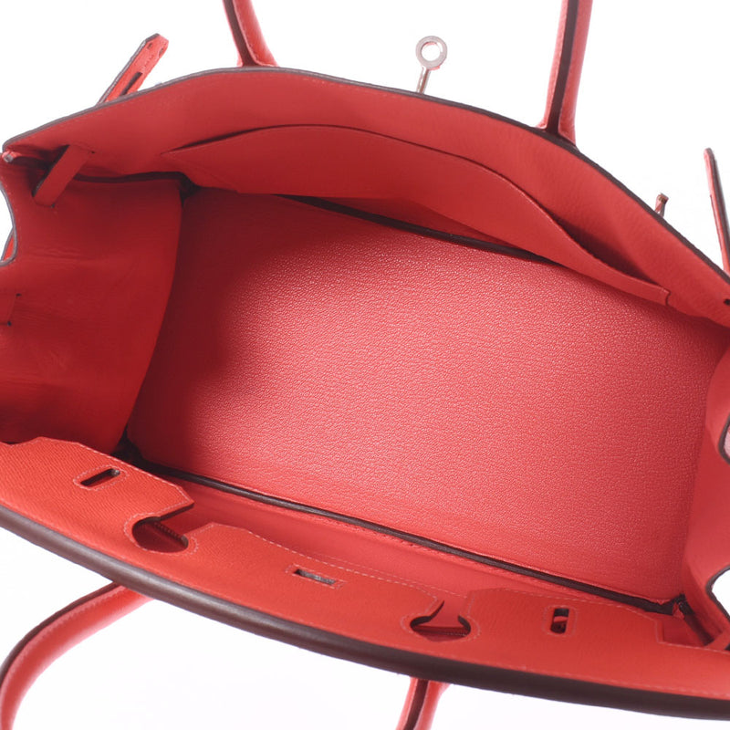 HERMES エルメス バーキン 30 ローズジャイプール シルバー金具 T刻印(2015年頃) レディース ヴォーエプソン ハンドバッグ ABランク 中古 銀蔵