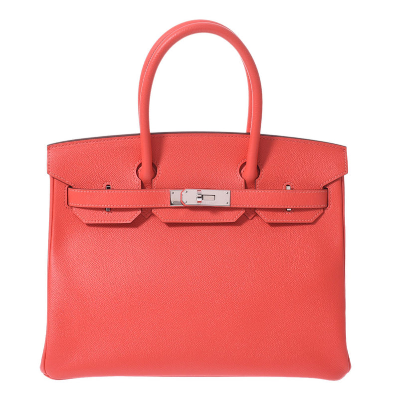 HERMES エルメス バーキン 30 ローズジャイプール シルバー金具 T刻印(2015年頃) レディース ヴォーエプソン ハンドバッグ ABランク 中古 銀蔵