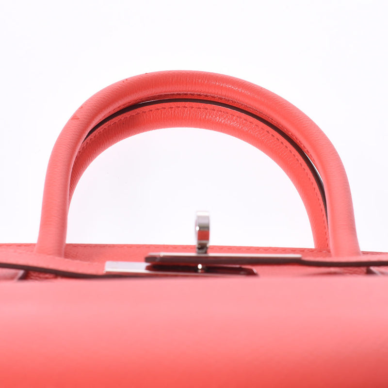 HERMES エルメス バーキン 30 ローズジャイプール シルバー金具 T刻印(2015年頃) レディース ヴォーエプソン ハンドバッグ ABランク 中古 銀蔵