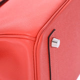 HERMES エルメス バーキン 30 ローズジャイプール シルバー金具 T刻印(2015年頃) レディース ヴォーエプソン ハンドバッグ ABランク 中古 銀蔵