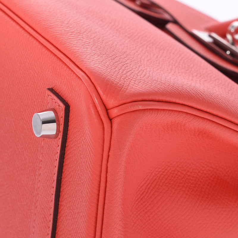 HERMES エルメス バーキン 30 ローズジャイプール シルバー金具 T刻印(2015年頃) レディース ヴォーエプソン ハンドバッグ ABランク 中古 銀蔵