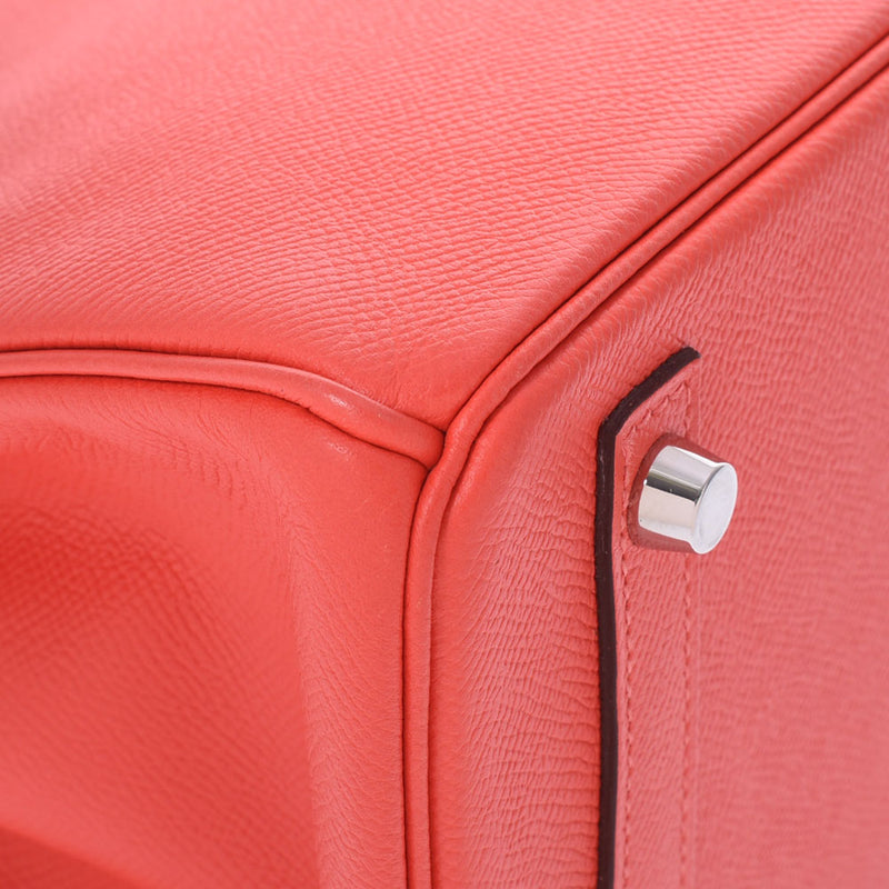 HERMES エルメス バーキン 30 ローズジャイプール シルバー金具 T刻印(2015年頃) レディース ヴォーエプソン ハンドバッグ ABランク 中古 銀蔵