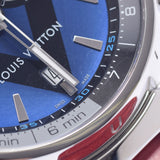 LOUIS VUITTON Louis Vuitton Tambul Regatta Chronograph LV Cup Q102D Men's SS/Leather Watch Quartz Blue Dial A Rank used Ginzo