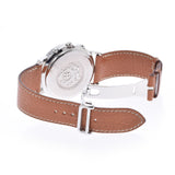 HERMES HERMES CLIPPER CHRONO CL1.910男士SS/Leather Watch Quartz White Dial A RANS使用Ginzo