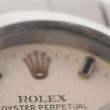 ROLEX Rolex Oyster Purpetual Antique 6618 Ladies SS Watch Automatic Silver Dial AB Rank used Ginzo