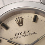 ROLEX ロレックス オイスターパーペチュアル アンティーク 6618 レディース SS 腕時計 自動巻き シルバー文字盤 ABランク 中古 銀蔵