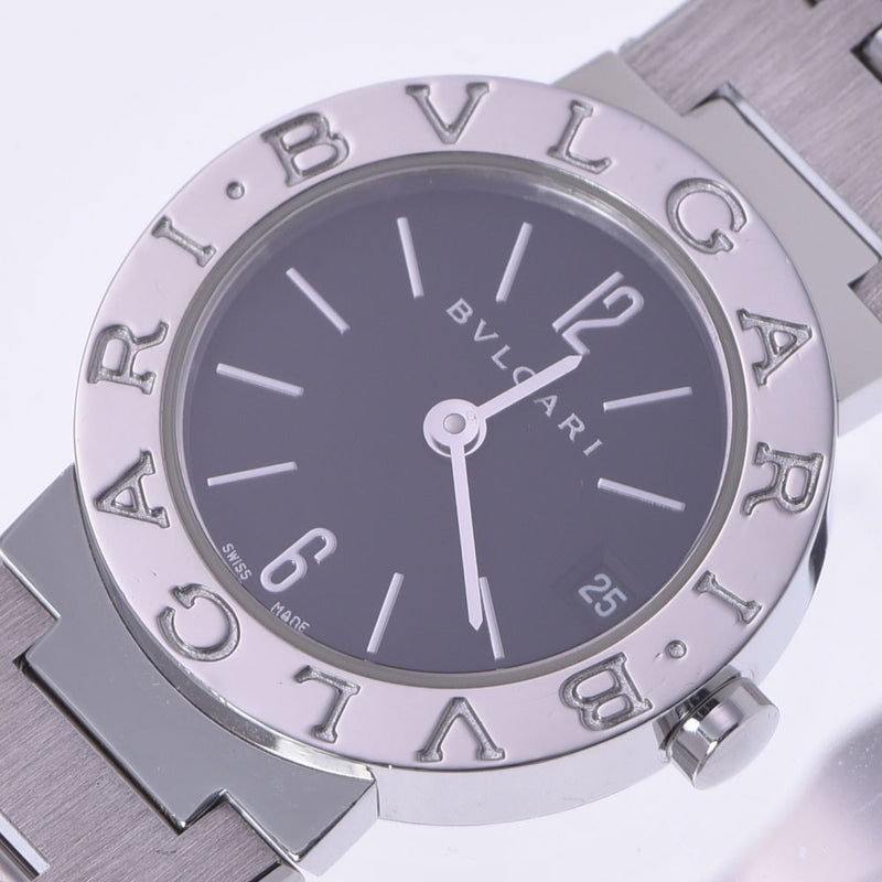 Bvlgari Bulgari Bulgari Bulgari Bulgari Bulgari 23 BB23SS女士SS观看Quartz Black Dial A RANS二手Ginzo