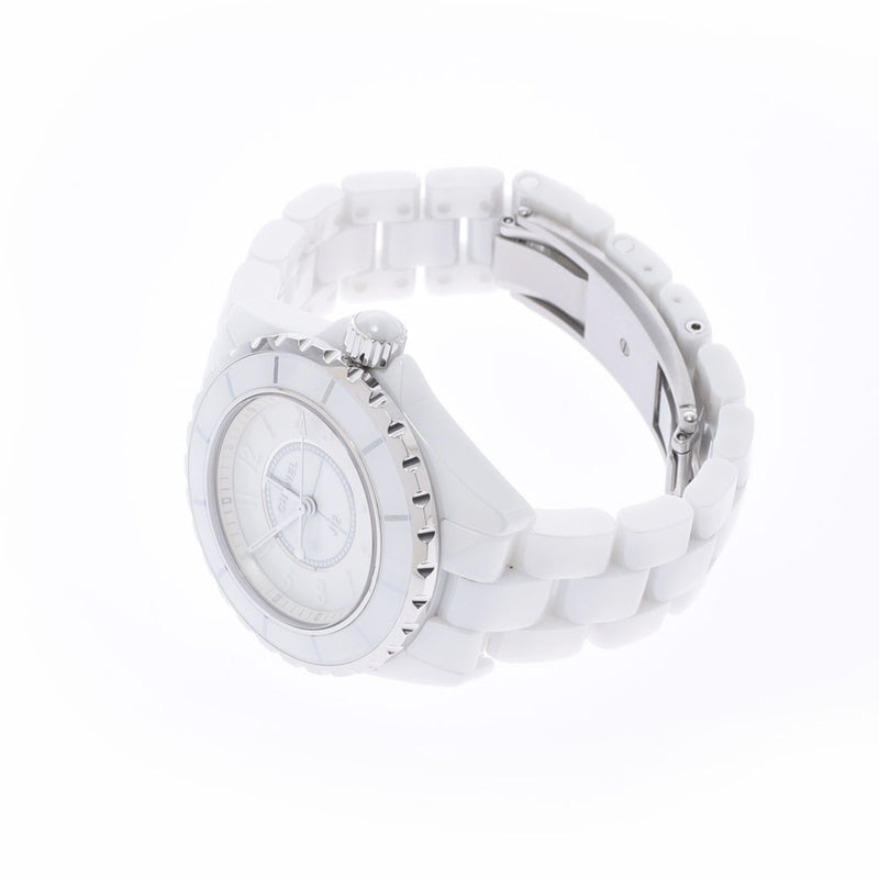 CHANEL Chanel J12 33mm White Phantom H3442 Boys White Ceramic/SS Watch Quartz White Dial A Rank used Ginzo