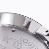 LOUIS VUITTON Louis Vuitton Tambou Slim 33 8P Diamond Monogram Q13MJ Boys SS/Leather Watch Quartz Silver Dial A Rank Used Ginzo