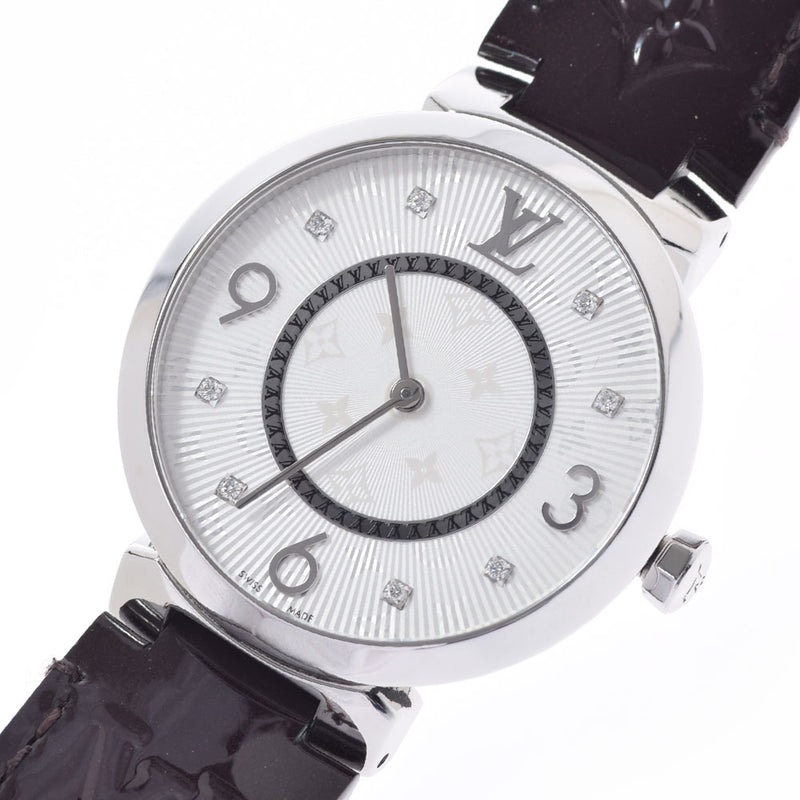ルイヴィトンタンブールスリム33 8Pダイヤ モノグラム ボーイズ 腕時計 