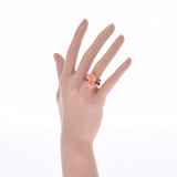 Other coral Calcedony diamond 0.44ct Gold/Pink 12 Ladies K18YG Ring/Ring A Rank Used Ginzo