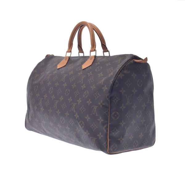 LOUIS VUITTON ルイヴィトン モノグラム スピーディ40 ブラウン M41522 ユニセックス モノグラムキャンバス ハンドバッグ Bランク 中古 銀蔵