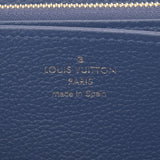 路易威顿路易·维顿（Louis Vuitton）路易威登（Louis Vuitton）会标膨胀Zippy Wallet Marine Luju M62121男女线皮革长钱包新二手Ginzo