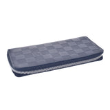 LOUIS VUITTON Louis Vuitton Damier Anfini Portofoy Yubasco Onyx (Black) N63300 Men's Leather Wallet B Rank Used Ginzo