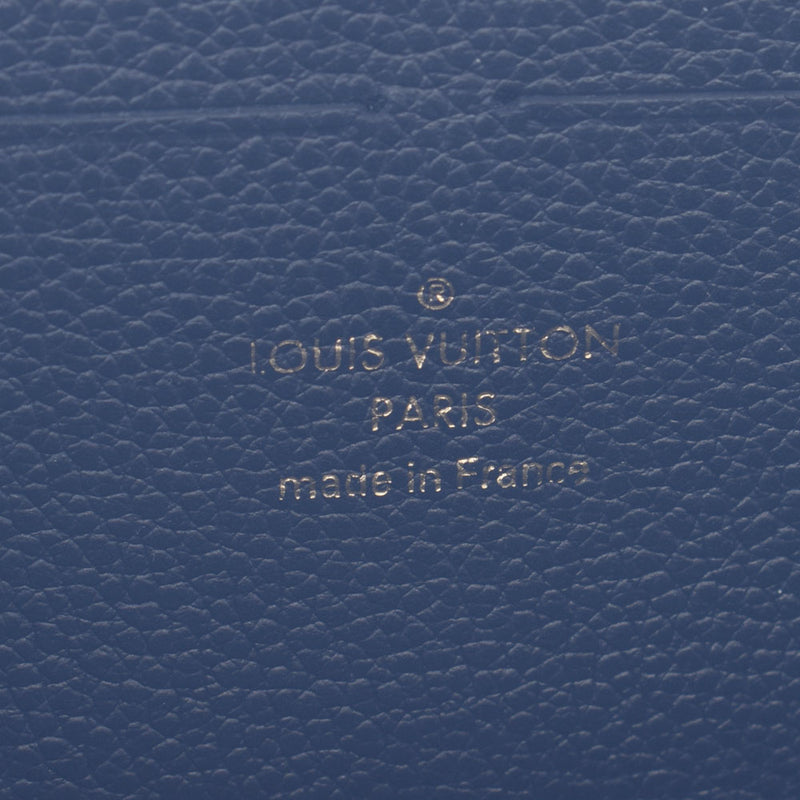 路易威顿路易·维顿（Louis Vuitton）路易·威登（Louis Vuitton）会标膨胀物portofoyille窃听黑色M60171男女度皮革长钱包未使用的金佐（Ginzo）