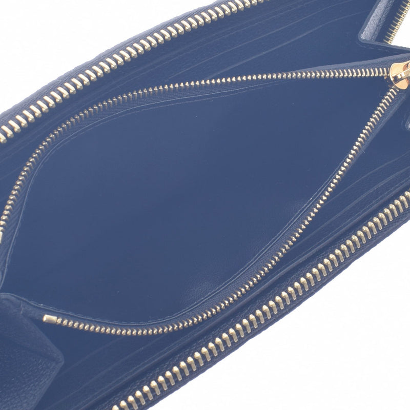 路易威顿路易·维顿（Louis Vuitton）路易·威登（Louis Vuitton）会标膨胀物portofoyille窃听黑色M60171男女度皮革长钱包未使用的金佐（Ginzo）