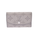 路易·威登（Louis Vuitton）Mahina Porto Monnet Anaegare（米色）M64052女士Mahina Leather Coin Coin Case B等级使用Ginzo