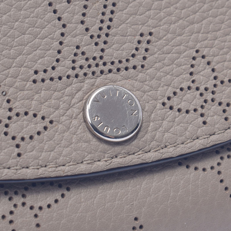 路易·威登（Louis Vuitton）Mahina Porto Monnet Anaegare（米色）M64052女士Mahina Leather Coin Coin Case B等级使用Ginzo