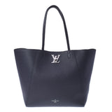 LOUIS VUITTON Louis Vuitton Rock Mekaba Black M42291 Ladies Leather Tote Bag B Rank used Ginzo