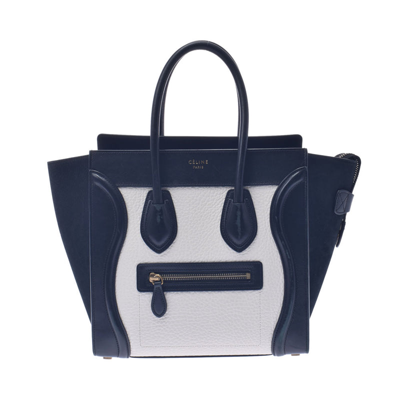 セリーヌラゲージ マイクロショッパー 黒/白 レディース レザー ハンドバッグ CELINE 中古 – 銀蔵オンライン