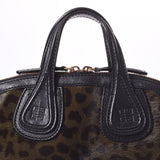 Givenchy纪柴夜莺迷你豹纹图案卡基女士Harako Harako 2way Bag Ab rank used ginzo