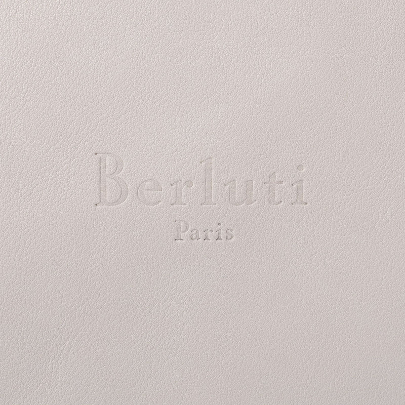 Berluti Berlutti出口白色男士皮革肩袋B等级使用Ginzo