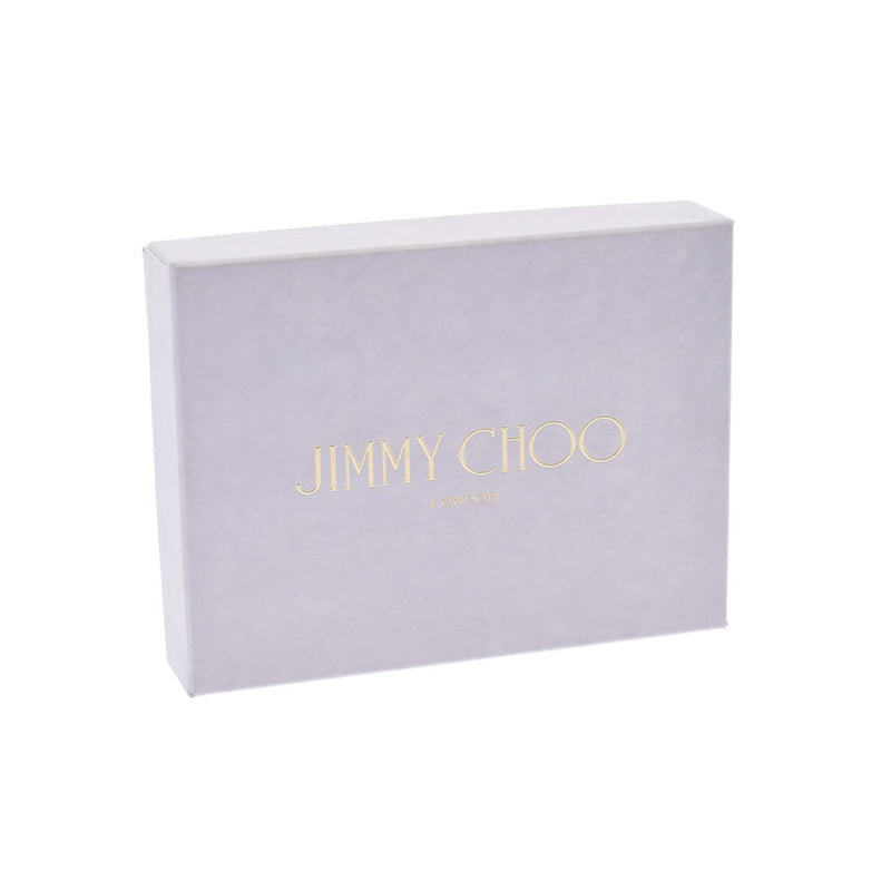 JIMMY CHOO ジミーチュウ CASEY フラグメントケース スタースタッズ 黒 ユニセックス レザー カードケース ABランク 中古 銀蔵