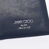 JIMMY CHOO ジミーチュウ CASEY フラグメントケース スタースタッズ 黒 ユニセックス レザー カードケース ABランク 中古 銀蔵