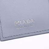 PRADA プラダ コンパクトウォレット グレー レディース レザー 二つ折り財布 Aランク 中古 銀蔵