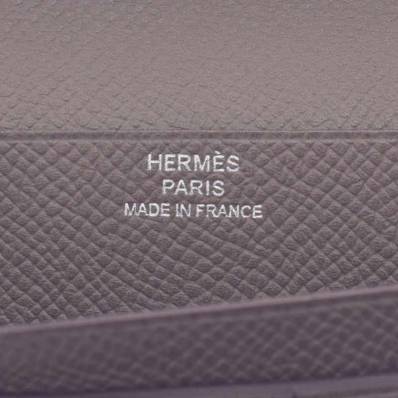 爱马仕爱马仕（Hermes Hermes）带有法国etupo银色支架□O雕刻（2011年）女士vo Epson Long Wallet a级使用Ginzo