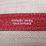 HERMES Hermes Garden Party PM Rouge Piman Silver Bracket □ R engraved (around 2014) Ladies Negonda Handbag AB Rank Used Ginzo