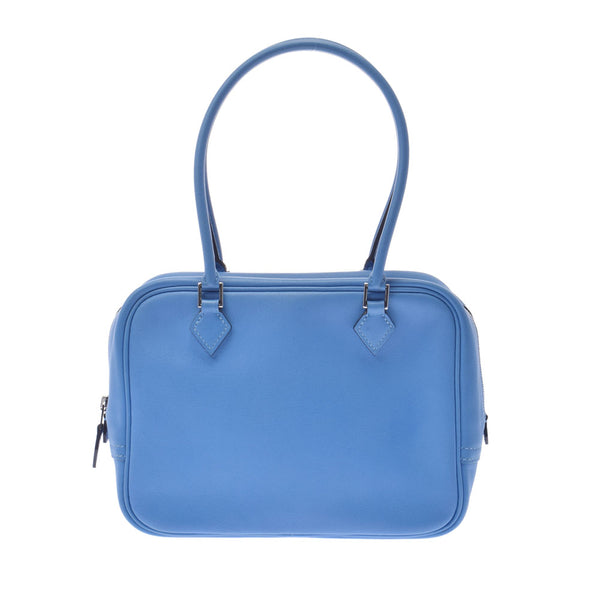 HERMES Hermes Mini Prum Blue Paradise Silver Bracket T (around 2015) Ladies Swift Handbag B Rank used Ginzo