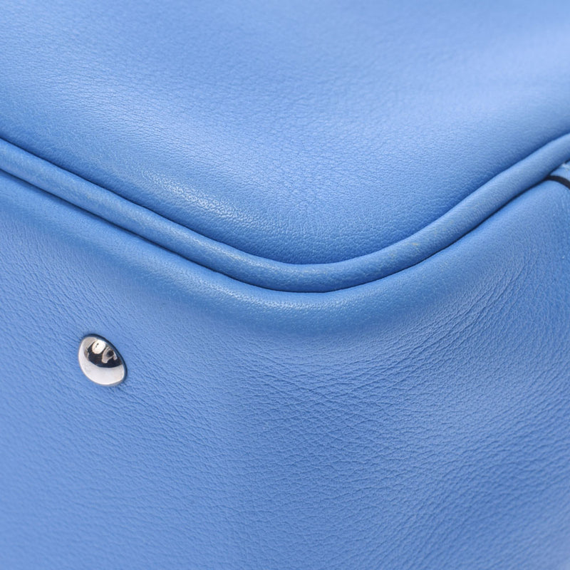 HERMES Hermes Mini Prum Blue Paradise Silver Bracket T (around 2015) Ladies Swift Handbag B Rank used Ginzo
