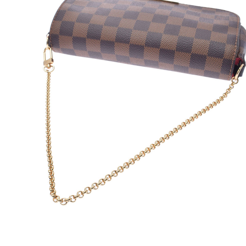 LOUIS VUITTON ルイヴィトン ダミエ フェイボリットPM 2WAY ブラウン N41276 レディース ダミエキャンバス ショルダーバッグ Aランク 中古 銀蔵