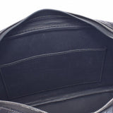 HERMES Hermes Plum Elan Graphite Silver Bracket □ F engraved (around 2002) Ladies Porosus Handbag AB Rank Used Ginzo