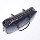 HERMES Hermes Prium Elan Black Gold Bracket □ E engraved (around 2001) Ladies Porosus Handbag AB Rank Used Ginzo